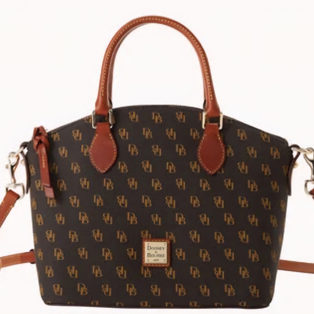 Dooney & Bourke Satchel in Brown and Tan